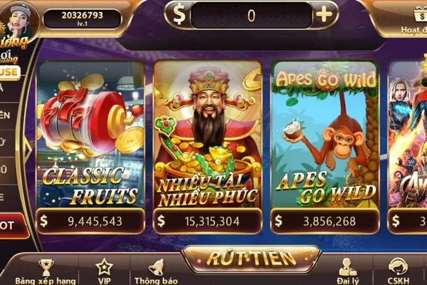Kho game Slot GK88 với các máy đánh bạc hấp dẫn và jackpot lớn